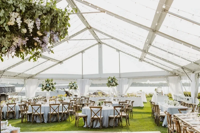 Clear Top Tent wedding