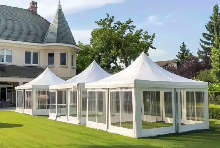 galaxy pagoda tent display