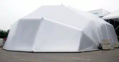 Gaxtent Vendor Tent Clamshell Door
