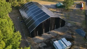 balck Industrial Storage Tent
