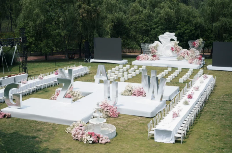 Boda en el jardín para 50 personas