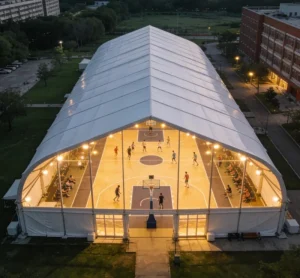 Cost to Build a Basketball Court Using a Tent Structure