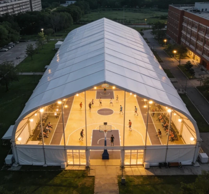 Cost to Build a Basketball Court Using a Tent Structure